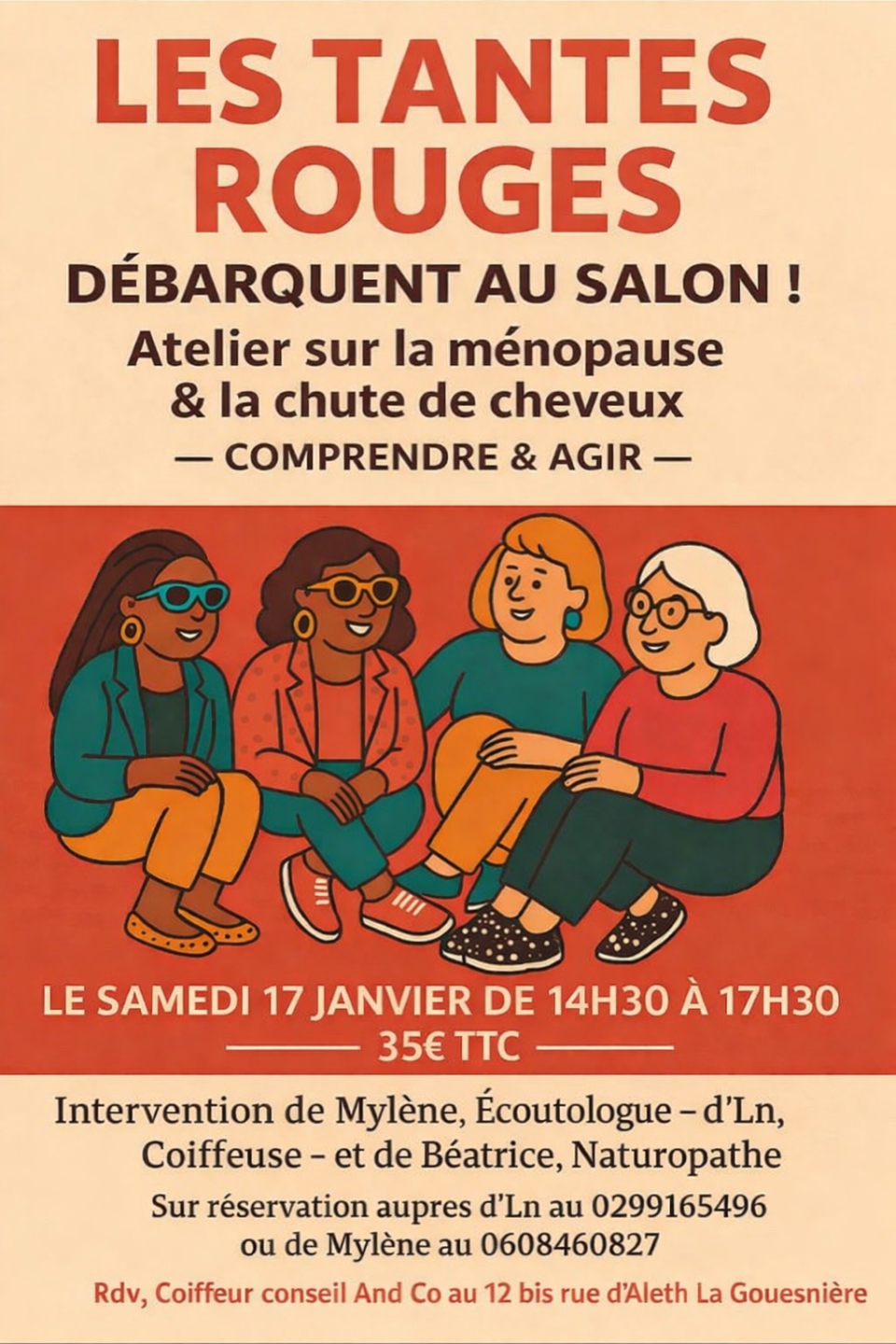 Atelier ménopause et chute de cheveux